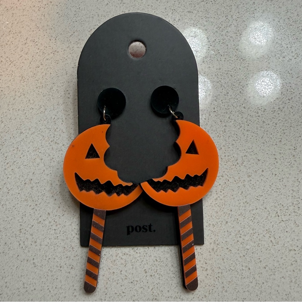 Halloween Pumpkin Dangle Earrings